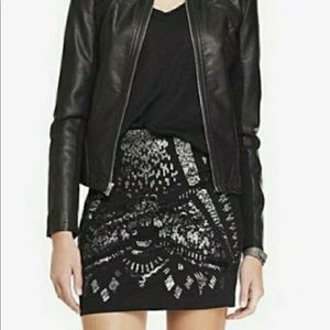 Express Sequined Mini Skirt